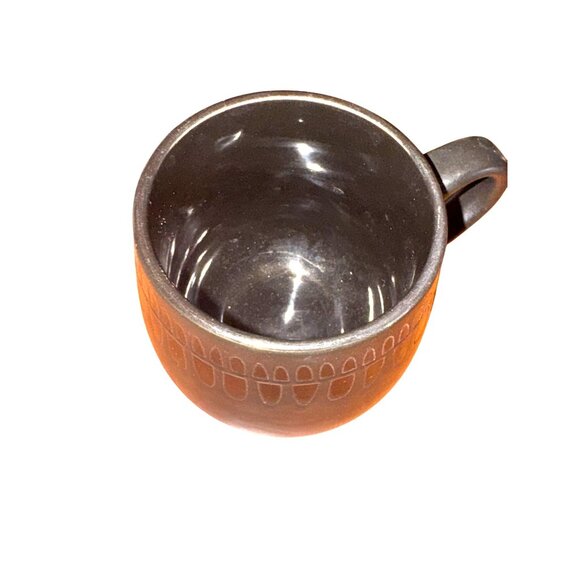 Gallery Bomba Black Ceramic Mug With Etched Design 12 Oz Dishwasher & Microwave - Picture 2 of 6